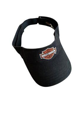 Harley-Davidson Women's Sz One Size Cotton Adjustable Visor Cap Embroidered Logo